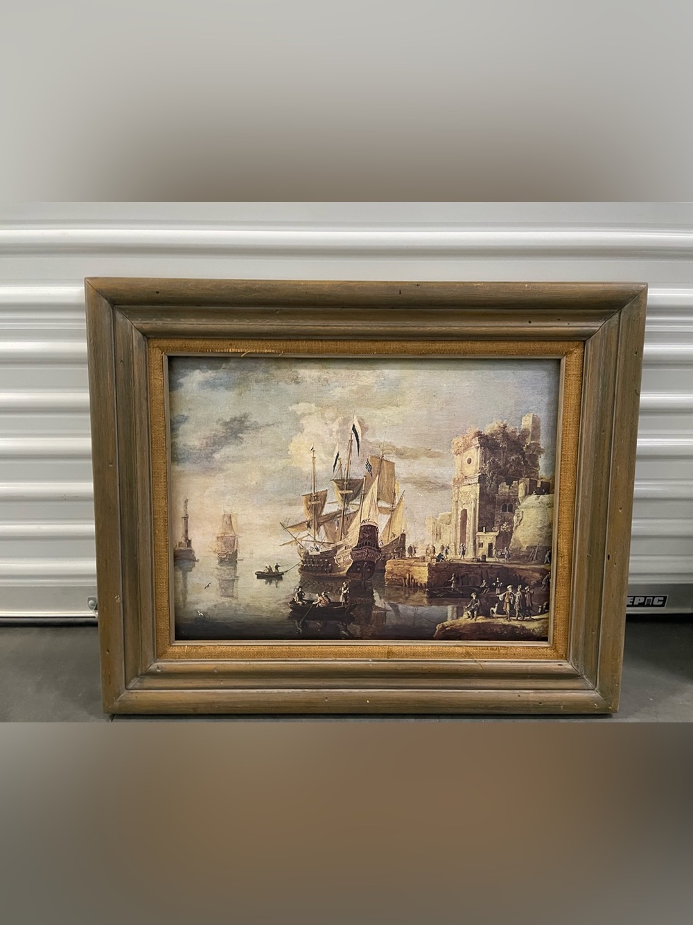 Un Puerto de Mar by Jan Peeters Classic Harbor Scene Ship Reproduction Print